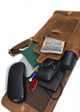 Vintage Flapzip Tasche Stag-3 Leder
